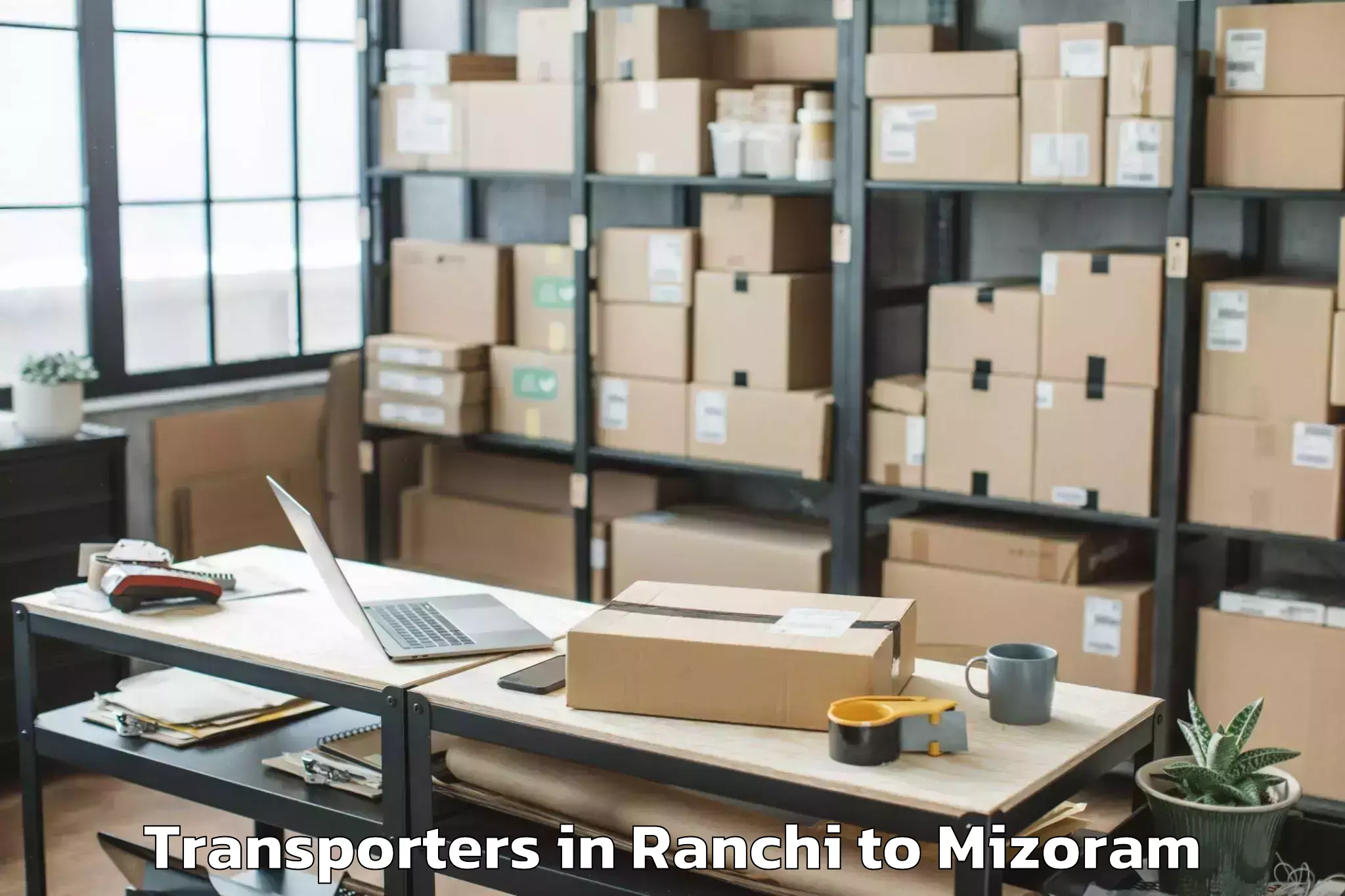 Top Ranchi to Saitlaw Transporters Available